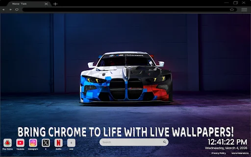 BMW M4 Live Wallpaper ডাউনলোড করুন – সেরা কার থিম - Screenshot 2