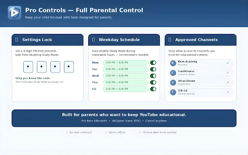 YouTube Study Mode ডাউনলোড করুন – মনোযোগ বাড়ান ও distractions মুক্ত থাকুন - Screenshot 4