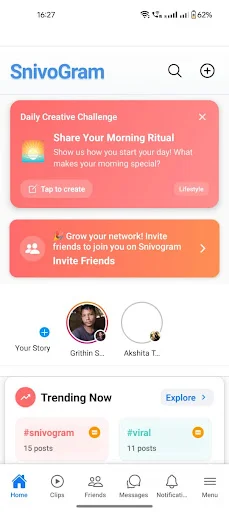 Snivogram ডাউনলোড করুন – সেরা সোশ্যাল মিডিয়া প্ল্যাটফর্ম - Screenshot 12