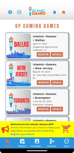 Islamic Games ডাউনলোড করুন – স্পোর্টস ইভেন্ট ম্যানেজমেন্ট অ্যাপ - Screenshot 10