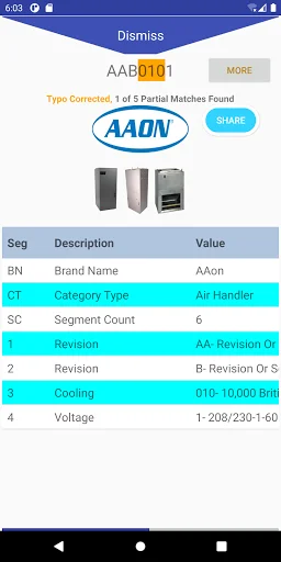 HVAC Decoder ডাউনলোড করুন – HVAC মডেল ও সিরিয়াল নম্বর ডিকোড করুন - Screenshot 3