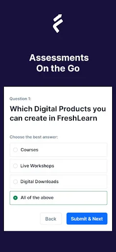 FreshLearn ডাউনলোড করুন – অনলাইন কোর্স তৈরির সেরা প্ল্যাটফর্ম - Screenshot 8