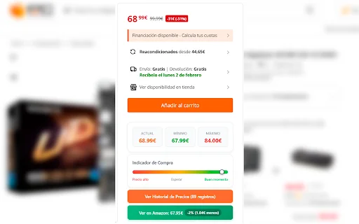 PCComTracker ডাউনলোড করুন – পিসি কম্পোনেন্টস প্রাইস হিস্ট্রি ট্র্যাকার - Screenshot 2
