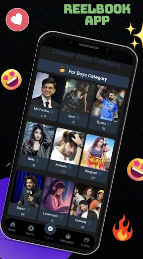 Reelbook ডাউনলোড করুন – ছোট ভিডিও দেখুন এবং বন্ধুদের সাথে যুক্ত হোন - Screenshot 3