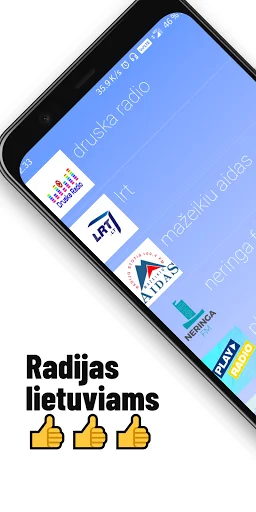 Radijas ডাউনলোড করুন – লিথুয়ানিয়ান রেডিও স্টেশন শুনুন বিনামূল্যে - Screenshot 1