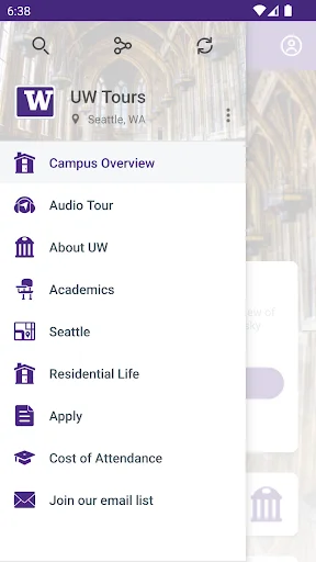 University of Washington Tours ডাউনলোড করুন – ক্যাম্পাস ভ্রমণ গাইড - Screenshot 2