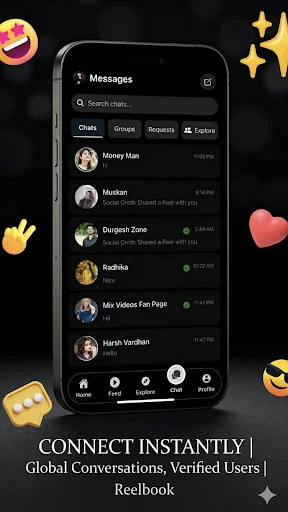 Reelbook ডাউনলোড করুন – ছোট ভিডিও দেখুন এবং বন্ধুদের সাথে যুক্ত হোন - Screenshot 6