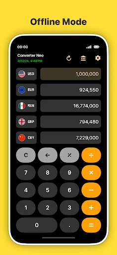 Currency Converter Neo Offline ডাউনলোড করুন – সেরা কারেন্সি কনভার্টার - Screenshot 1