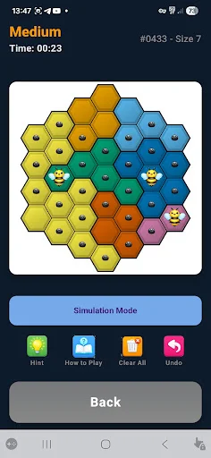 Star Bee Logic ডাউনলোড করুন – সেরা হেক্সাগোনাল পাজল গেম - Screenshot 2