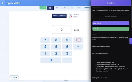 Sparx Solver ডাউনলোড করুন – AI এর মাধ্যমে গণিত সমাধান করুন - Screenshot 1