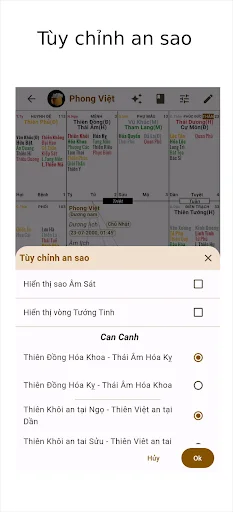 Lập Lá Số Tử Vi ডাউনলোড করুন – রাশিফল ও জ্যোতিষশাস্ত্রের সেরা অ্যাপ - Screenshot 5