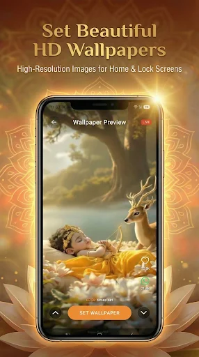 DharmaMarg ডাউনলোড করুন – হিন্দু ওয়ালপেপার ও এআই কৃষ্ণা চ্যাট - Screenshot 2