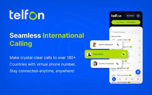 Telfon ডাউনলোড করুন – সেরা ভার্চুয়াল ফোন সিস্টেম ও ইন্টারন্যাশনাল কল - Screenshot 4