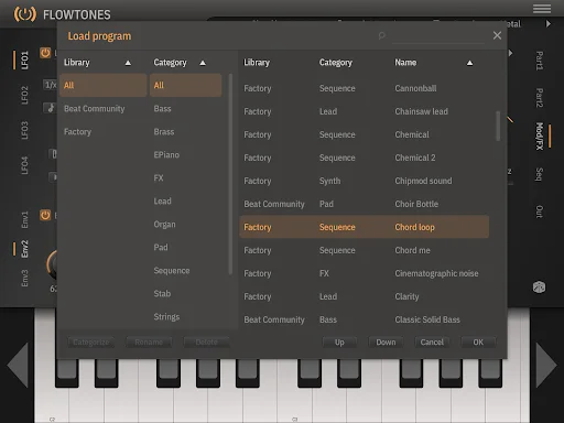 Flowtones ডাউনলোড করুন – অ্যান্ড্রয়েডের সেরা ভার্চুয়াল অ্যানালগ সিন্থেসাইজার - Screenshot 20