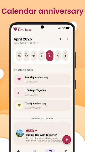 Love Day – Together Counter ডাউনলোড করুন – কাপলদের জন্য সেরা ডায়েরি অ্যাপ - Screenshot 4
