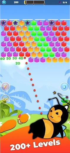 Bubble Honey Shooter ডাউনলোড করুন – সেরা পাজল গেম ফ্রি - Screenshot 10