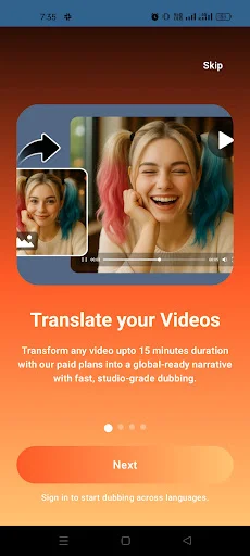 AI Video Translator – DubWave ডাউনলোড করুন – ভিডিও অনুবাদ করুন সহজে - Screenshot 1