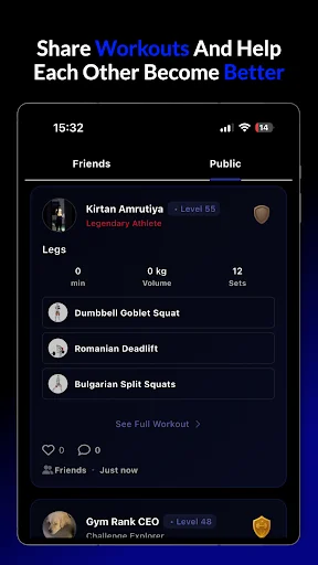 Gym Rank: AI Workout Tracker ডাউনলোড করুন – সেরা ফ্রি ফিটনেস অ্যাপ - Screenshot 24