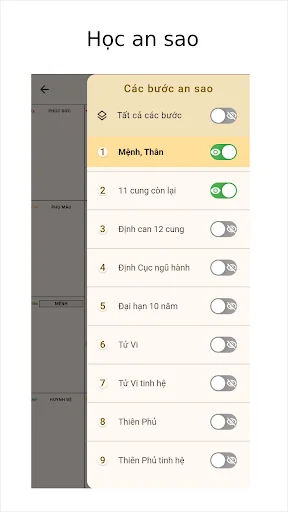 Lập Lá Số Tử Vi ডাউনলোড করুন – রাশিফল ও জ্যোতিষশাস্ত্রের সেরা অ্যাপ - Screenshot 11