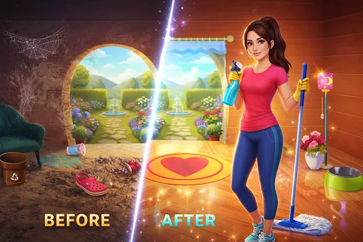 House Cleaning: Girl Cleanup ডাউনলোড করুন – সেরা ঘর পরিষ্কারের গেম - Screenshot 5
