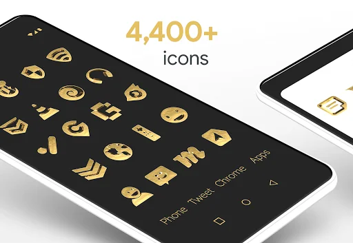 Solid Gold Pro Icon Pack ডাউনলোড করুন – প্রিমিয়াম থ্রিডি গোল্ড আইকন - Screenshot 2