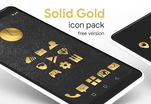 Solid Gold Icon Pack ডাউনলোড করুন – সেরা ৩ডি গোল্ড আইকন - Screenshot 5