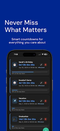 Countdown Timer & Events ডাউনলোড করুন – ইভেন্ট ট্র্যাকার ও রিমাইন্ডার - Screenshot 1