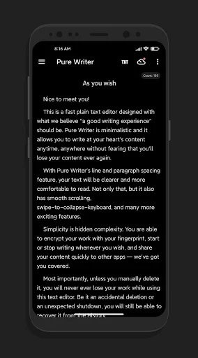 Pure Writer ডাউনলোড করুন – সেরা রাইটিং ও নোটস অ্যাপ - Screenshot 6