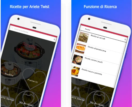 Ricette per twist ariete ডাউনলোড করুন – সেরা রেসিপি অ্যাপ - Screenshot 1