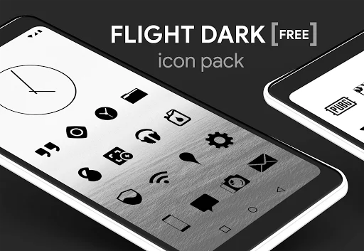 Flight Dark Icon Pack ডাউনলোড করুন – সেরা মিনিমালিস্ট ডার্ক থিম - Screenshot 13