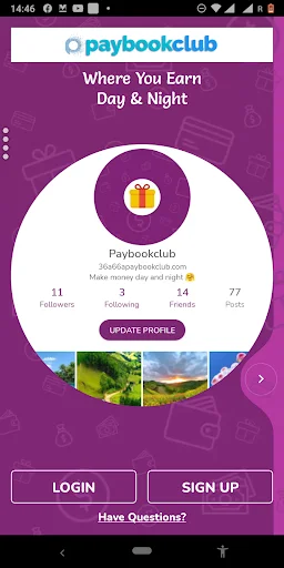 Paybookclub Cash In Network ডাউনলোড করুন – প্রতিদিন আয় করুন - Screenshot 1