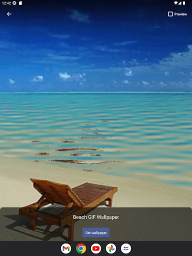 Beach GIF Wallpaper ডাউনলোড করুন – সমুদ্রের ঢেউয়ের লাইভ ওয়ালপেপার - Screenshot 12