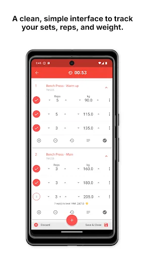 Lift4Fit Gym Workout Tracker ডাউনলোড করুন – সেরা জিম লগ অ্যাপ - Screenshot 1