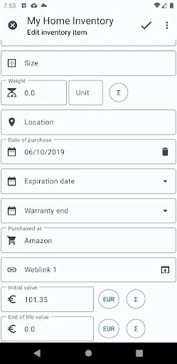 My personal Inventory ডাউনলোড করুন – ব্যক্তিগত ইনভেন্টরি ম্যানেজমেন্ট - Screenshot 6
