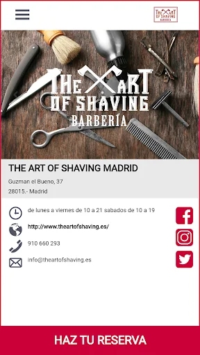 The Art Of Shaving অ্যাপ ডাউনলোড করুন – সেলুন অ্যাপয়েন্টমেন্ট বুকিং - Screenshot 1