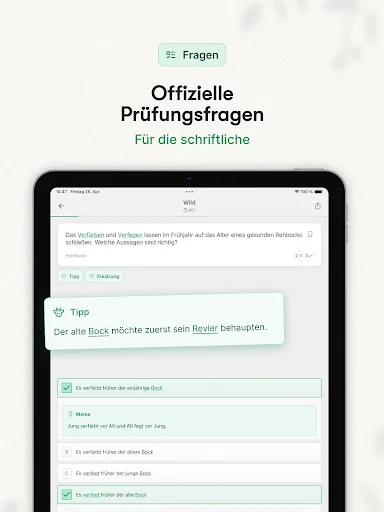 Waidwissen – Jagdschein App ডাউনলোড করুন – ৯৫.৩% সাফল্যের নিশ্চয়তা - Screenshot 8
