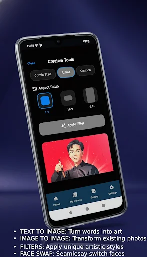 ComiForge ডাউনলোড করুন – টেক্সট থেকে কমিক আর্ট তৈরি করুন - Screenshot 3