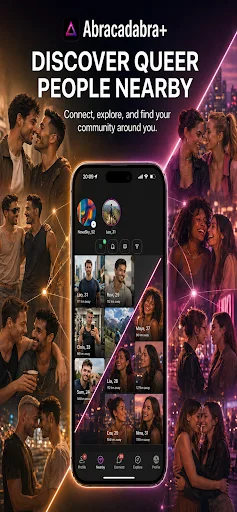 Abracadabra+ ডাউনলোড করুন – LGBTQ+ কমিউনিটি এবং ইভেন্ট খুঁজে নিন - Screenshot 1