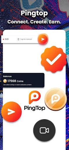 PingTop ডাউনলোড করুন – শর্ট ভিডিও ও নিরাপদ চ্যাট উপভোগ করুন - Screenshot 1
