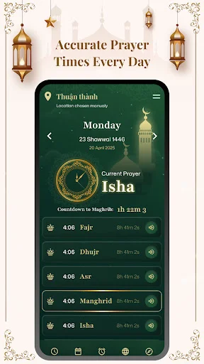 Prayer Time: Qibla, Azan & Dua ডাউনলোড করুন – নির্ভুল সালাতের সময় - Screenshot 6