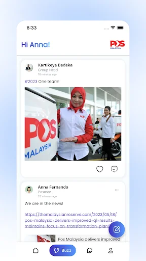 Kyzense @ Pos Malaysia ডাউনলোড করুন – সেরা কর্মচারী এনগেজমেন্ট প্ল্যাটফর্ম - Screenshot 3