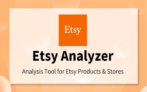 Etsy Analyzer ডাউনলোড করুন – সেরা Etsy স্টোর ও প্রোডাক্ট অ্যানালাইসিস টুল - Screenshot 1