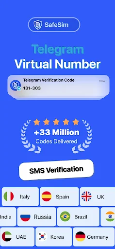 SafeSim ডাউনলোড করুন – ভার্চুয়াল নম্বর ও SMS ভেরিফিকেশন - Screenshot 11