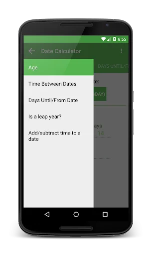 Date Calculator Pro ডাউনলোড করুন – সঠিক তারিখ গণনার সহজ উপায় - Screenshot 1