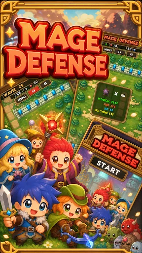 Mage Defense ডাউনলোড করুন – সেরা ফ্যান্টাসি টাওয়ার ডিফেন্স গেম - Screenshot 1