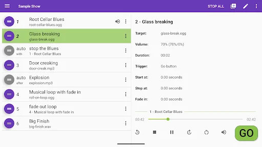 Audio Cues ডাউনলোড করুন – লাইভ পারফরম্যান্সের সেরা অডিও কন্ট্রোল - Screenshot 9