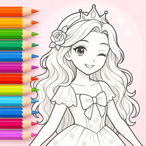 Princess Coloring Fairy Land ডাউনলোড করুন – জাদুকরী কালারিং গেম