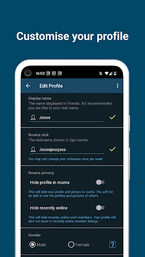 2go Chat ডাউনলোড করুন – নতুন বন্ধু ও চ্যাট রুমের জন্য সেরা অ্যাপ - Screenshot 6