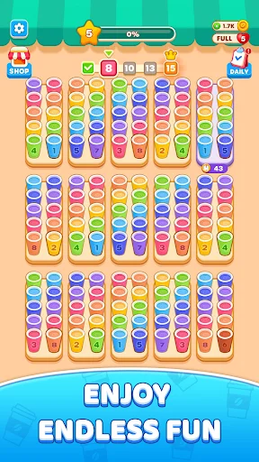 Coffee Color Stack ডাউনলোড করুন – মস্তিষ্কের চ্যালেঞ্জিং পাজল গেম - Screenshot 7