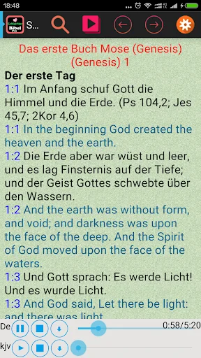 Audio German Schlachter Bible+ ডাউনলোড করুন – জার্মান বাইবেল - Screenshot 1